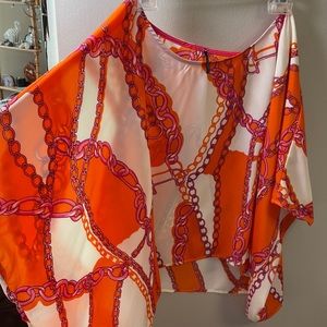 Sheer vibrant blouse